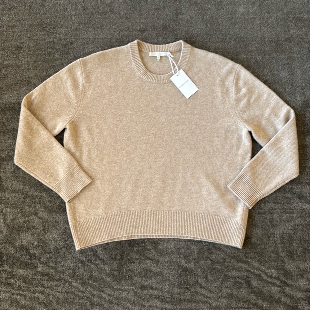 NAKED Cashmere KAIA Crewneck Cashmere Sweater FLAX Oatmeal NakedCashmere - M
